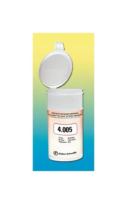 Fisher Scientific - Fisherbrand Traceable - 06664262 - Acid Buffer Fisherbrand Traceable Ph Buffer Certified Reference Material Ph 4.0 6 X 100 Ml