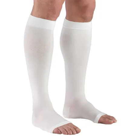 Truform - 865-WH-3XL - Compression Stocking Truform Knee High 3x-large White Open Toe