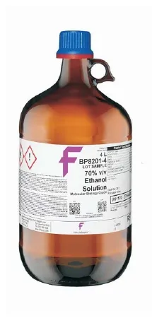 Fisher Scientific - Fisher BioReagents - BP82014 - Chemistry Reagent Fisher Bioreagents Ethanol Molecular Biology Grade 70% 4 Liter