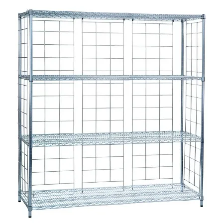 R & B Wire Products - LC2460-KIT - Cart Enclosure Panel Chrome Plated, 25 Lbs. Product Weight