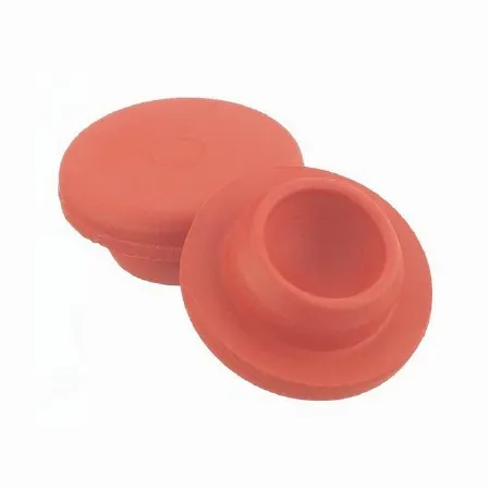 Fisher Scientific - Wheaton - 0640611B - Wheaton Bottle Stopper Rubber Flange-style Red 20 Mm X 2 Cm For 1.3 Cm I.d., 2 Cm O.d. Mouth Of Serum Bottles And Vials Nonsterile