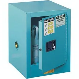 Global Industrial - Justrite - B875257 - Acid Corrosive Cabinet Justrite Counter Top Steel 1 Adjustable Shelf