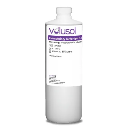 Volusol - VWB-016 - Hematology Reagent Hematology Buffer pH 6.8 16 oz.