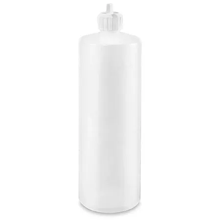 Uline - S-14503 - Cylinder Bottle Laboratory Hdpe 1,000 Ml (32 Oz.)