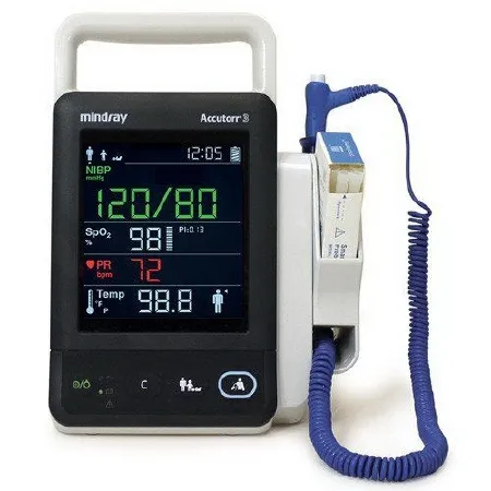 Mindray USA - Accutorr 3 - 121-001676-00 - Patient Monitor Accutorr 3 Spot Check And Vital Signs Monitoring Nibp, Pulse Rate Ac Power / Battery Operated