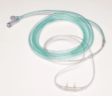 Sun Med - Salter-Style - 49soft-F-7-7-25 - Etco2 Nasal Sampling Cannula With O2 Delivery With Oxygen Delivery Salter-Style Adult Curved Prong / Nonflared Tip