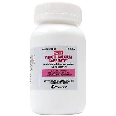 Wallcur - Practi-Calcium Carbonate Oral Med - 675CC - PRACTI-CALCIUM CARBONATE DS 100S