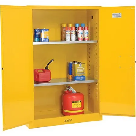 Global Industrial - Global - WG298541 - Flammable Safety Cabinet Global Steel 2 Adjustable Shelves