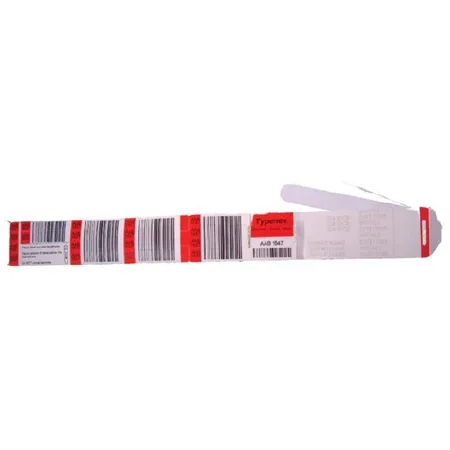 Typenex Medical - TypenexX - 4R4640 - Barcode Blood Band Typenexx For Preprinted Labels Adhesive Closure
