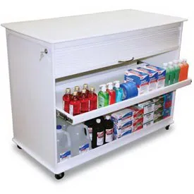 Global Industrial - TrippNT 50592 - B592658 - Mobile Cart TrippNT 50592 24 X 35 X 48 Inch White Interior Shelves