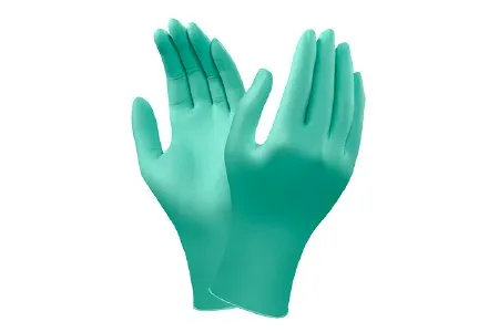 Ansell - 385730 - Laboratory Glove Large -8-5-9-0- Neoprene Powder-Free Green Disposable Non-Sterile 100-bx 10 bx-cs -US Only-
