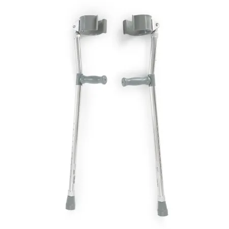 McKesson - 146-10403 - Forearm Crutches Mckesson Adult Steel Frame 300 lbs. Weight Capacity