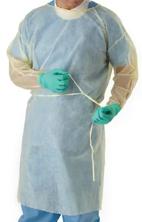 Medline - Classic Cover - CRI4001 - Protective Procedure Gown Classic Cover X-large Yellow Nonsterile Not Rated Disposable