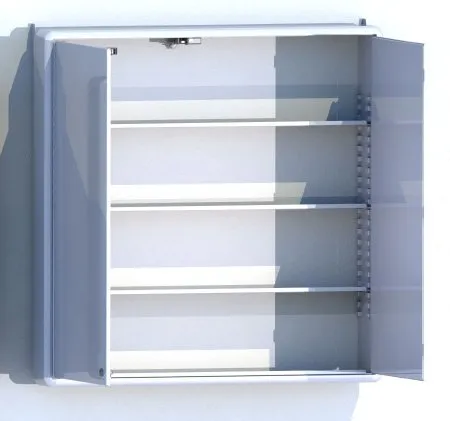 CareDirect - medserve - 1802004 - Narcotics Cabinet medserve Aluminum / Steel 4 Shelves