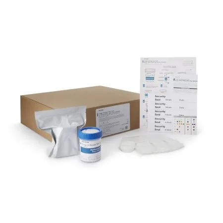 McKesson - 16-8105A3 - Drugs of Abuse Test Kit AMP BUP BZO COC mAMP/MET MDMA MTD MOP300 OXY THC (OX pH SG) 25 Tests CLIA Waived