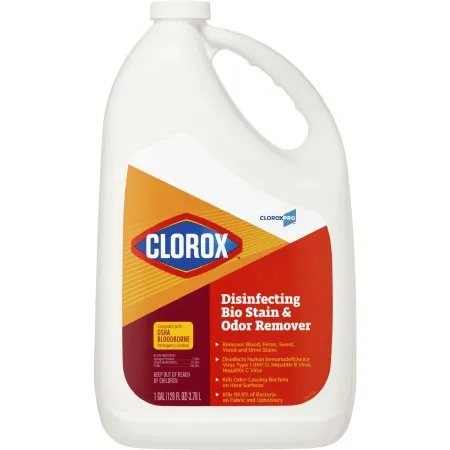 Clorox - CloroxPro Bio Stain & Odor Remover - 31910 - CloroxPro Bio Stain & Odor Remover Surface Disinfectant Cleaner Refill Peroxide Based Manual Pour Liquid 128 oz. Jug Scented NonSterile