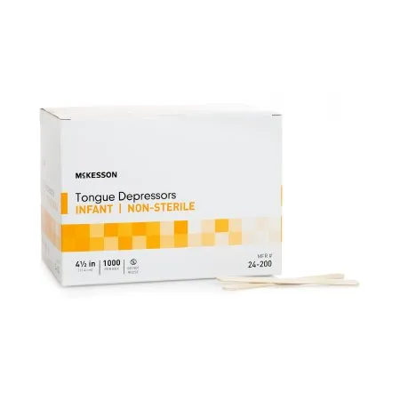 McKesson - 24-200 - Tongue Depressor 4 1/2 Inch Length Wood