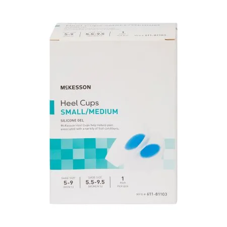 McKesson - From: 611-81103 To: 611-81107 - Heel Cup Small / Medium Without Closure Male 5 to 9 / Female 5 1/2 to 9 1/2 Foot