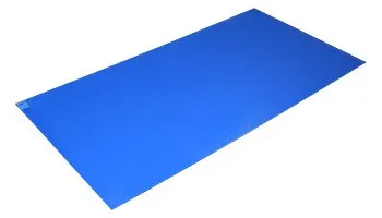 Connecticut Clean Room - Poly Tack - K-104B - Adhesive Floor Mat Poly Tack 36 X 45 Inch Blue Polyethylene Film