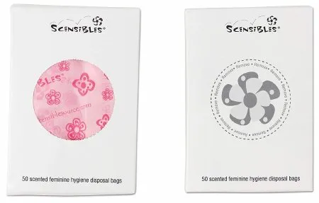 Saalfeld Redistribution - Scensibles - SBX50 - Feminine Hygiene Receptacle Liner Scensibles Pink Polyethylene 3-3/4 X 9-3/4 Inch Dispenser Box