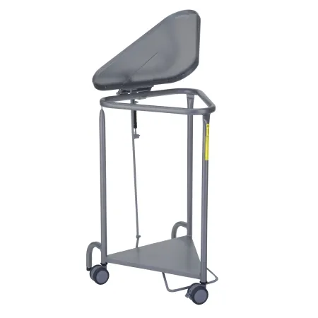R & B Wire Products - 669/ANTI - Hamper Stand Antimicrobial Triangular Opening Foot Pedal Self-closing Lid