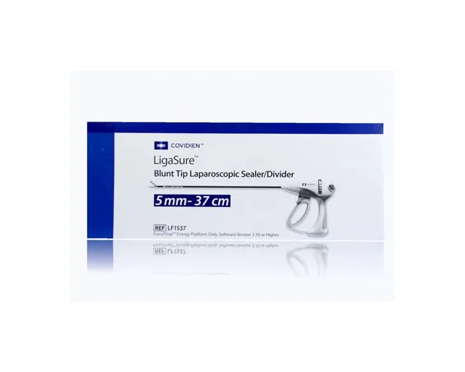 Medtronic MITG - LigaSure - LF1537 - Laparoscopic Sealer / Divider Ligasure Stainless Steel Blunt Double Action Contoured Tip Disposable Sterile