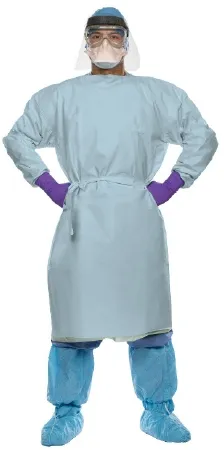O&M Halyard - Halyard Chemo360 - 47347 - Chemotherapy Procedure Gown Halyard Chemo360 2X-Large Blue NonSterile ASTM F739-12 Disposable