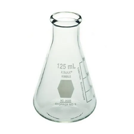 DWK Life Sciences - Kimble Kimax - 26500-125 - Erlenmeyer Flask Kimble Kimax Narrow Mouth Glass 125 Ml (4 Oz.)