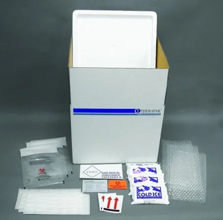 Therapak - 37816 - Refrigerated Shipping System Therapak Transport Box 12 X 13 X 15 Inch / Cooler 9 X 10 X 12 Inch 18 Tubes