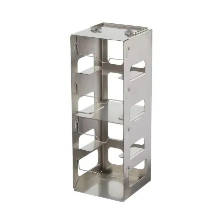 Thermo Scientific Nalge - Nalgene - DS5035-0004 - Cryo Storage Box Freezer Rack Nalgene 3-1/4 X 3-3/8 X 8-3/4 Inch Metallic Stainless Steel 4 Shelf Capacity