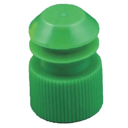 McKesson - 177-116152G - McKesson Tube Closure Polyethylene Flanged Plug Cap Green 16 mm For Use with 16 mm Blood Drawing Tubes  Glass Test Tubes  Plastic Culture Tubes NonSterile