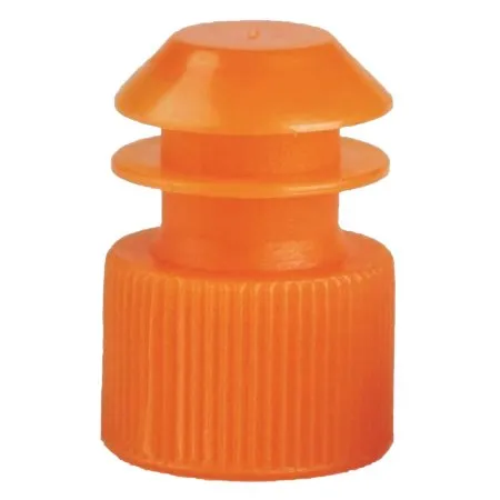 McKesson - 177-116152N - Tube Closure Polyethylene Flanged Plug Cap Orange 16 mm For Use with 16 mm Blood Drawing Tubes Glass Test Tubes Plastic Culture Tubes NonSterile
