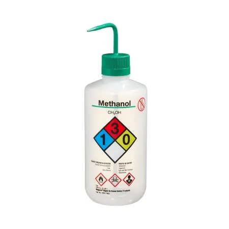 Thermo Scientific Nalge - Nalgene Right-to-Know - 2425-1003 - Safety Wash Bottle Nalgene Right-to-know Methanol Label / Narrow Mouth Ldpe / Polypropylene 1,000 Ml (32 Oz.)