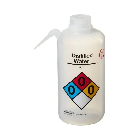 Thermo Scientific Nalge - Nalgene Unitary - 2436-1005 - Safety Wash Bottle Nalgene Unitary Distilled Water Label / Vented Ldpe / Polypropylene 1,000 Ml (32 Oz.)