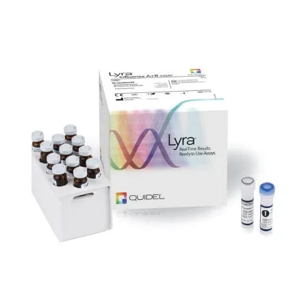 Quidel - Lyra - M100 - Reagent Kit Lyra Molecular Diagnostic / Real Time RT-PCR Influenza A / B For use with Applied Biosystems 7500 Fast Dx Real-Time PCR Instrument  QuantStudio Dx Real-Time PCR Instrument and Cepheid SmartCycler II 96 Tests