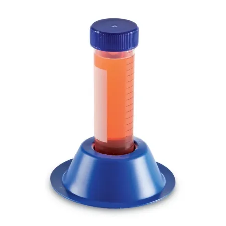Heathrow Scientific - One-Well - HS23053A - Friction Fit Test Tube Rack One-well Single Place 50 Ml Tube Size Blue 30 X 92 Mm