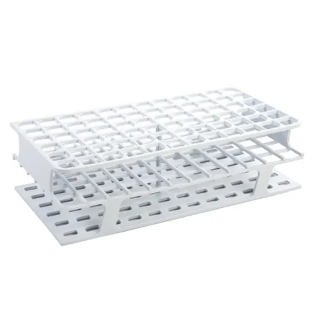 Heathrow Scientific - OneRack - HS27512A - Full Size Test Tube Rack Onerack 72 Place 5 To 10 Ml Tube Size White 70 X 127 X 250 Mm