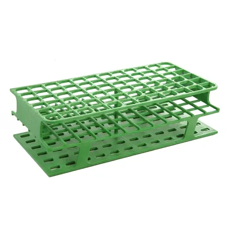 Heathrow Scientific - OneRack - HS27512C - Full Size Test Tube Rack Onerack 72 Place 5 To 10 Ml Tube Size Green 70 X 127 X 250 Mm