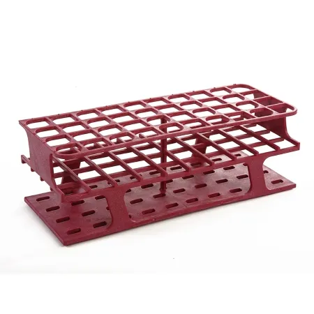 Heathrow Scientific - OneRack - HS27513D - Full Size Test Tube Rack Onerack 40 Place 10 To 18 Ml Tube Size Magenta 83 X 100 X 252 Mm