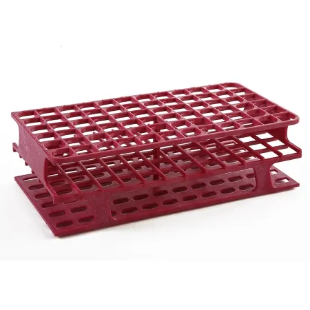 Heathrow Scientific - OneRack - HS27514D - Full Size Test Tube Rack Onerack 40 Place 10 To 18 Ml Tube Size Magenta 92 X 120 X 300 Mm