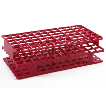 Heathrow Scientific - OneRack - HS27551D - Full Size Test Tube Rack Onerack 72 Place 5 To 10 Ml Tube Size Magenta 59 X 104 X 202 Mm