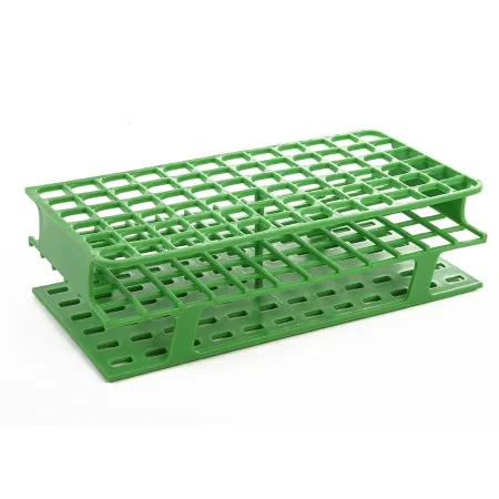 Heathrow Scientific - OneRack - HS27552C - Full Size Test Tube Rack Onerack 72 Place 5 To 10 Ml Tube Size Green 70 X 127 X 250 Mm