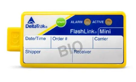 DeltaTrak - Flashlink - 30055 - Single-use Vaccine Temperature Indicator With Alarm Flashlink Fahrenheit / Celsius -40° To +122°f (-40° To +50°c) Internal Sensor Battery Operated