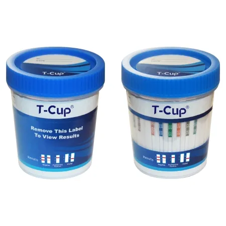 Wondfo USA Co Ltd - T-Cup - TDOA-6125A3 - Drugs Of Abuse Test Kit T-cup Amp, Bar, Bup, Bzo, Coc, Mamp/met, Mdma, Mop, Mtd, Oxy, Pcp, Thc (cr, Ph, Sg) 25 Tests Clia Waived