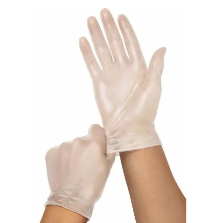 Medline - PVC514 - Exam Glove X-large Nonsterile Vinyl Standard Cuff Length Smooth Clear Not Rated
