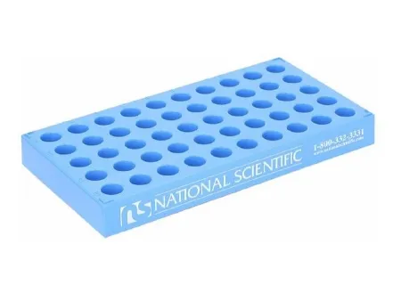 Fisher Scientific - Thermo Scientific National - 03-389A - Square Vial Rack Thermo Scientific National 50 Place 4 Ml Tube Size Clear