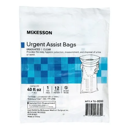McKesson - 16-8000 - Emesis Bag 40 oz. Clear