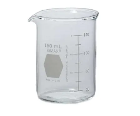DWK Life Sciences - Kimble Kimax - 14000-150 - Laboratory Beaker Kimble Kimax Griffin Low-Form Borosilicate Glass 150 mL
