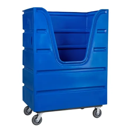 R & B Wire Products - 847B - Bulk Transport Truck 2000 Lb. Capacity Poly / Steel 6 Inch Casters