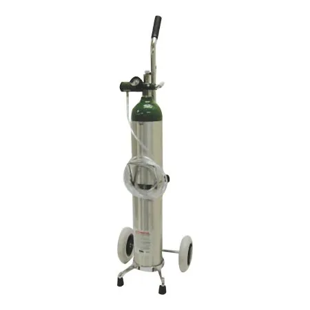 Mada Medical Products - 1616A-15E - Oxygen Cylinder Kit On Cart E Cylinder Aluminum